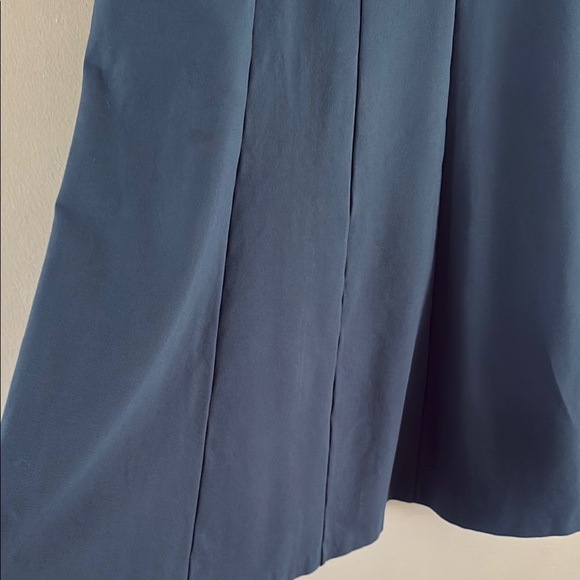 Ann Taylor Blue Ponte Flare Midi Dress - Picture 7 of 10